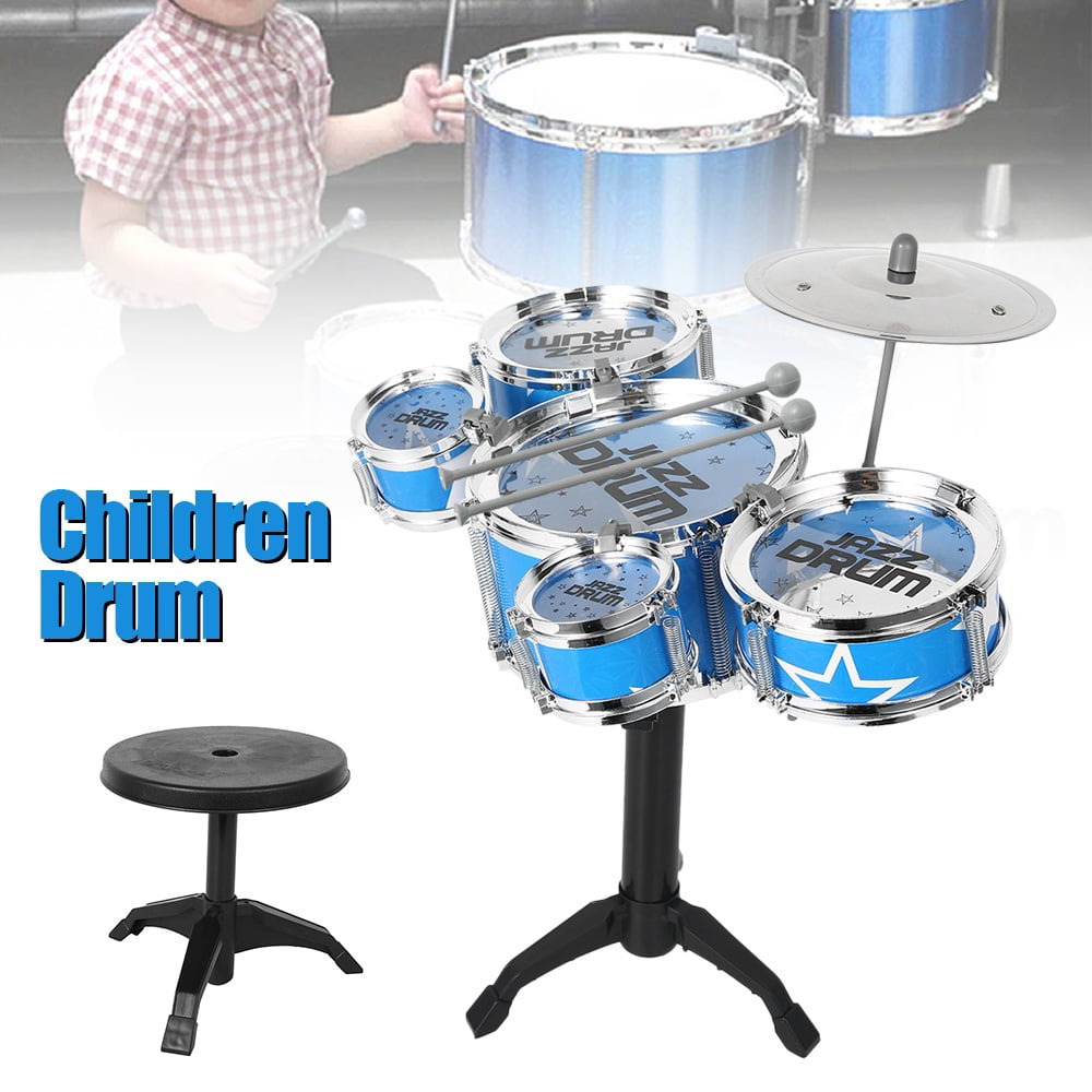 hreway Childrens Simulation Drum Set Fighting Jazz Musical Toys Drums & Percussion 