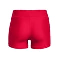 thumbnail image 3 of Shorts Under Armour Heatgear Armour Cintura Media Rojo/Negro Mujer, 3 of 4
