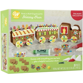 Wilton Ready to Build Holiday Express Gingerbread Train Decorating Kit