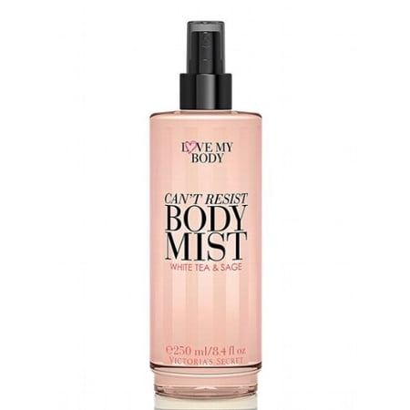 Victorias Secret Love My Body Cant Resist Body Mist 8.4 Oz -White Tea & Sage