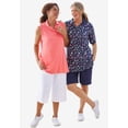 thumbnail image 5 of Woman Within Plus Size Sleeveless Polo Tunic, 5 of 5