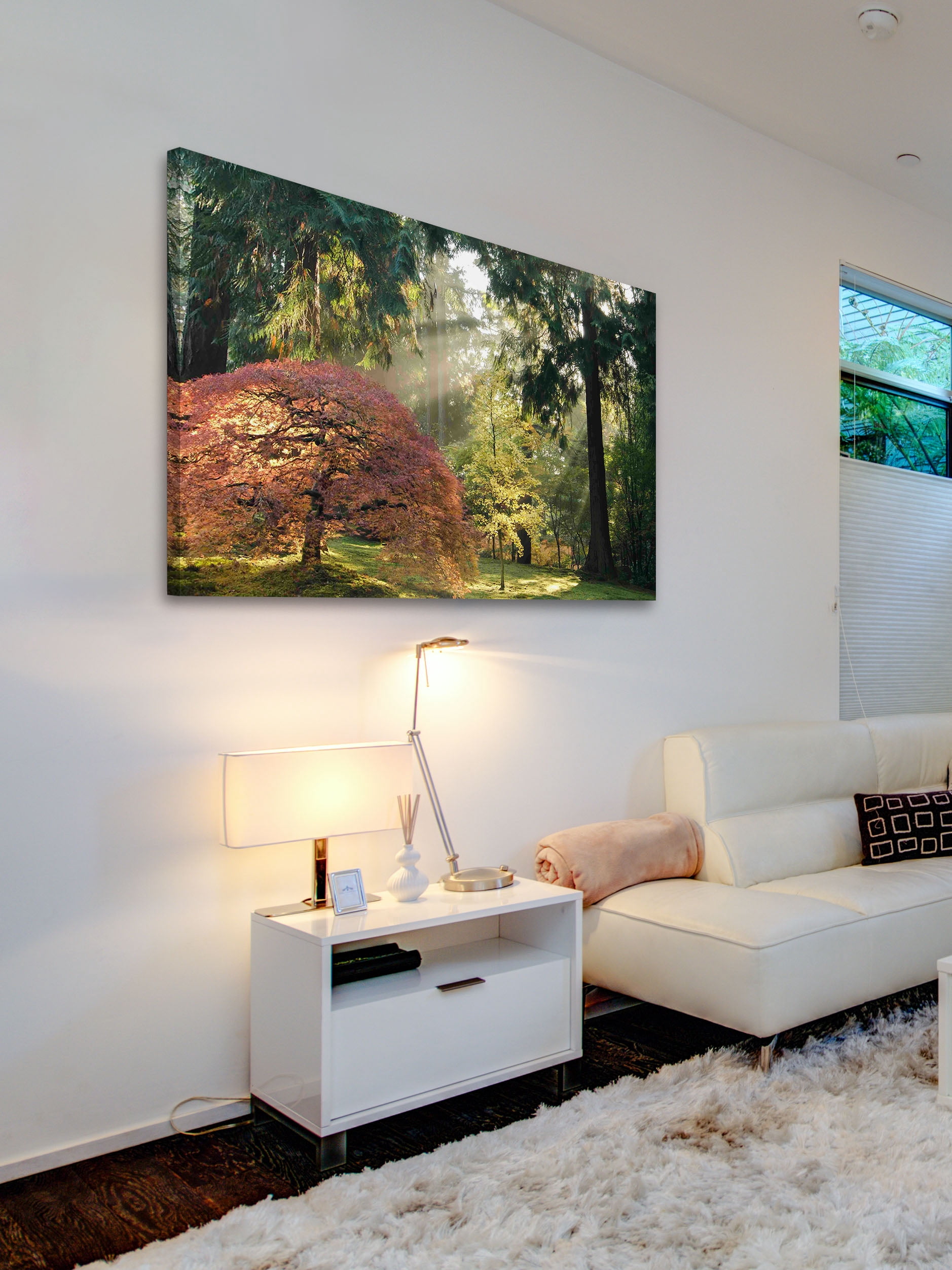 "Bathed in Morning Light" Painting Print on Wrapped Canvas