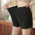 thumbnail image 3 of Women Satin Shorts Ruffle Panty French Knickers Slip Shorts for Under Dresses Pettipants Half Slip Shorts Split Skirt, 3 of 7