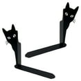 thumbnail image 2 of Peeping Cat Metal Bookends Cute Cat Book Ends for Shelves Bookshelf Decorative Objects Home Office Desk Bookshelf Decor Cat Lover Gifts for Women (Black), 2 of 6