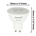 thumbnail image 2 of 2-Bulbs Anyray GU10 LED Light Bulbs, 5 Watt, ( 50W Equivalent ), 36Â° Beam, 120 Volts, Dimmable, Recessed Lighting, LED Spotlight Bulbs (Blue), 2 of 2
