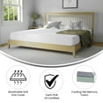thumbnail image 4 of Merrick Lane 8" CertiPUR-US Certified Memory Foam King Mattress Infused with Charcoal & Green Tea Cooling Gel, 4 of 11
