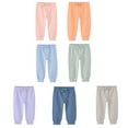 thumbnail image 6 of SILVERCELL Baby Boys Girls High Waist Footed Pants Solid Cotton Casual Leggings Newborn Jogger Pants 6-24Months, 6 of 6