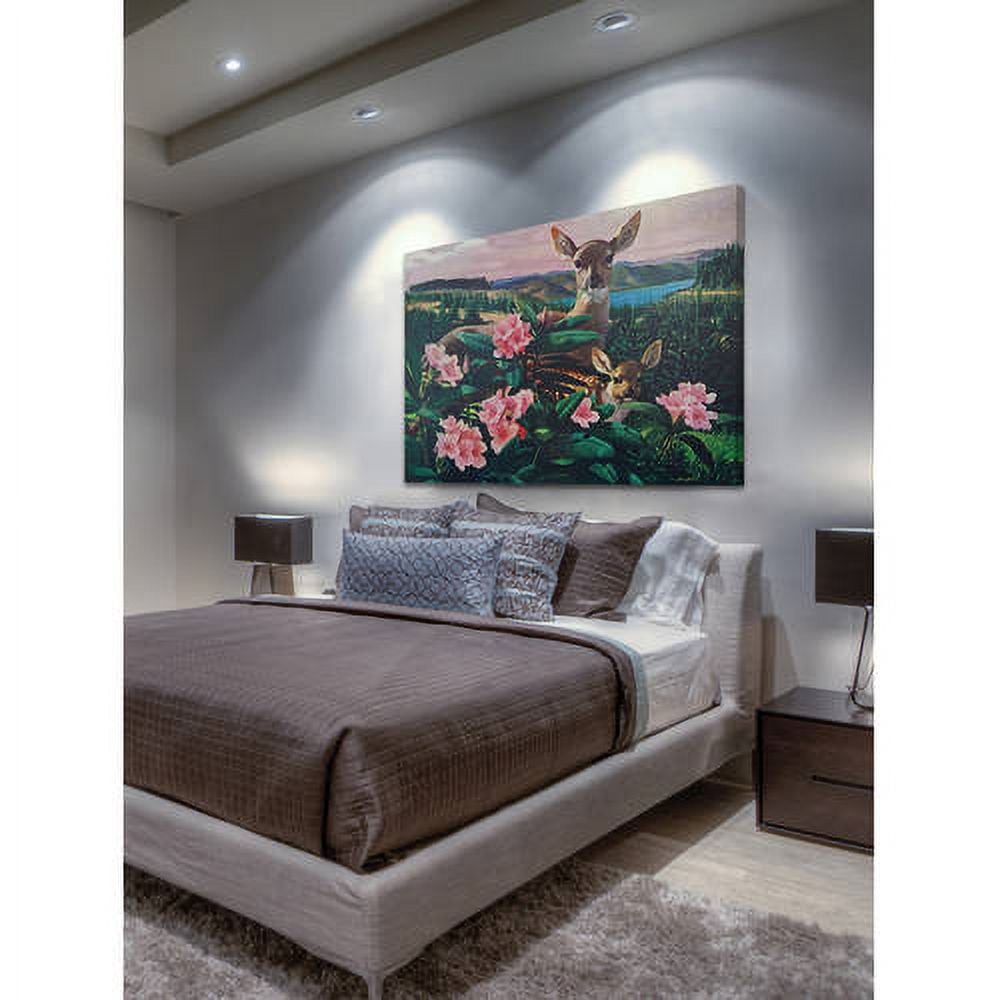 Marmont Hill "Doe and Fawn" Painting Print on Wrapped Canvas