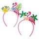 thumbnail image 4 of KAKOWELY diademas de flamencos para fiesta, accesorios para el cabello con diseño de flamenco tropical y flores de cocotero para fiestas hawaianas en la playa o carnavales de verano., 4 of 4