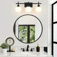 thumbnail image 5 of Licperron 3-Light Vanity Lights with Milky White Glass Shade, 5 of 6