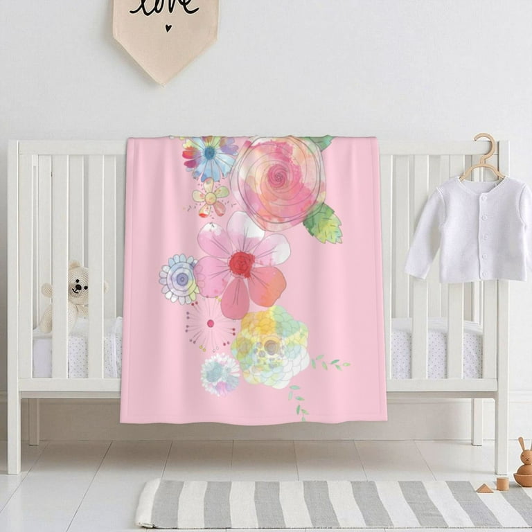 Pink Spring Pink Flowers Baby Blanket Warm and Breathable Soft and Skin Friendly 40 x 30 Walmart