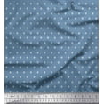 thumbnail image 1 of Soimoi Rayon Crepe Fabric Dot & Fleur De Lis Damask Shirting Print Fabric by Yard 46 Inch Wide, 1 of 1