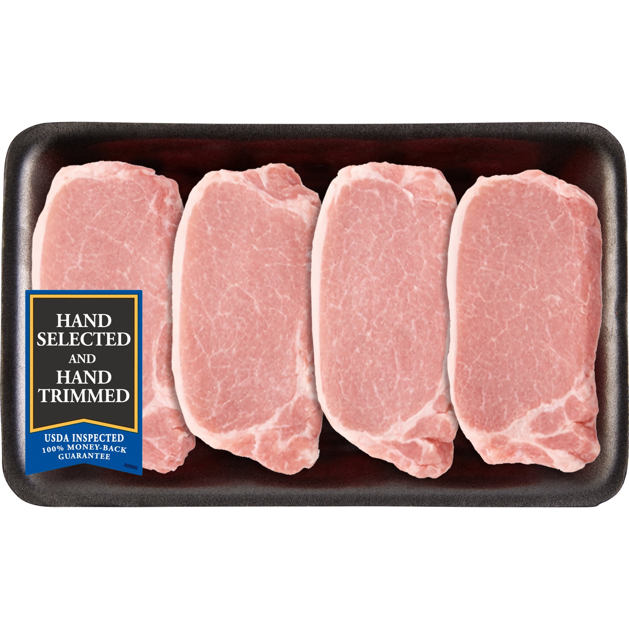 Pork Center Cut Loin Chops Boneless, 4 count, 1.07 - 1.449 lb Tray