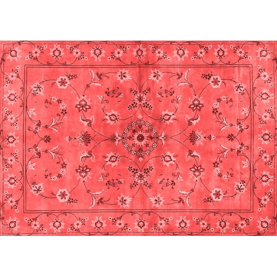 Ahgly Company Indoor Rectangle Persian Red Traditional Area Rugs, 7' x 10'