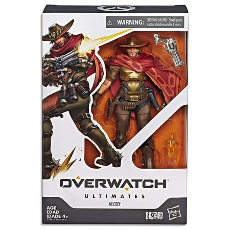 Overwatch Ultimates Series McCree 6-Inch-Scale Collectible Video Game Character Action Figure with Accessories