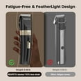 thumbnail image 5 of Dog Hair Clippers Rechargeable Cordless Pet Grooming Kit with Nail Grinder Low Noise Shaver for Cats Dogs, 5 of 8