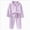 C390--Purple, variant on 3-4 Years Girls Kids Pjs Baby Pajamas Set Shirt and Pants Toddler Pjs Long Sleeve Sleepwear Children's Thermal Underwear Set Home Wear Baby's Clothing Gray