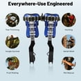 thumbnail image 3 of Tree Climbing Spikes Set Adjustable Tree Climbing Gear Pole Forging Tree Climbing Tool with Gloves Tree Climbing Gear Equipment for Outdoor Jungle Survival Fruit Picking, 3 of 17