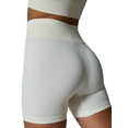 thumbnail image 4 of AWCHIC Women's Seamless Ribbed Yoga Shorts High-Waisted Tummy Control Athletic Shorts, Size S-XL, 4 of 5