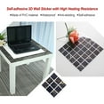 thumbnail image 2 of ziyahi Crystal Tile 3D Wall Sticker Practical Glass Decor Pattern Panel High Heating Resistance Living Room Bathroom Decoration Type 1 Type 1, 2 of 6