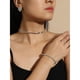 thumbnail image 4 of Hot6sl Ofertas de La Semana Conjunto de Pendientes y Collar con Forma de Gota de Agua y Diamantes de Imitación para Mujer, 4 of 6