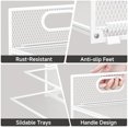 thumbnail image 4 of Paper Organizer for Desk with Handle, 6-Tier Metal Mesh File Organizer | Stackable Letter Tray for Office Documents & Stationery Storage, 4 of 7