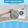 thumbnail image 5 of Daiosportswear Reusable XL Mop Pads,17.3x5.7in Microfiber Refills,Wet/Dry,Mainstream Sweeper Compatible,Washable,Pet Hair Removal,Hard Floor Cleaning,Heavy Duty, 5 of 7