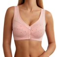 thumbnail image 4 of Women's Printed Wirefree Racerback Bra Plus Size Seamless Comfort Full Coverage Bras, 4 of 4