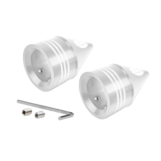 De Tornillos Tapas Compatible tail XL883 XL1200 Motocicleta Duradero Plata kusrkot Cubierta de tapa de la tuerca del eje de la rueda delantera