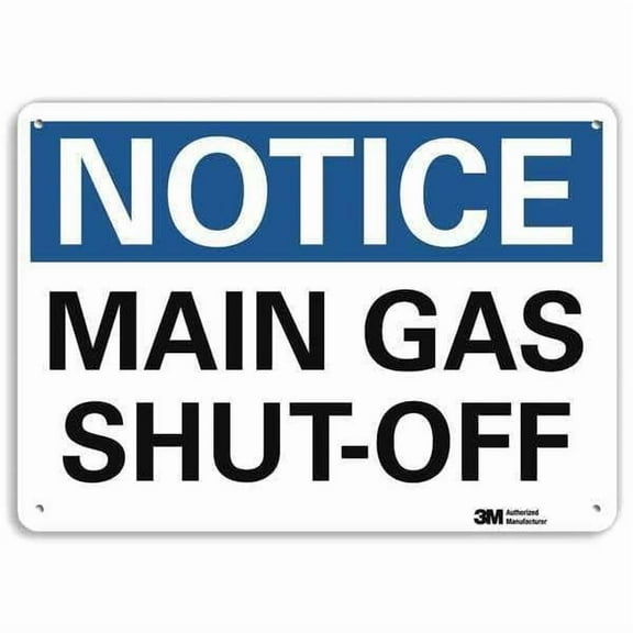 Lyle Notice Sign,10 in x 14 in,Plastic U5-1315-NP_14X10