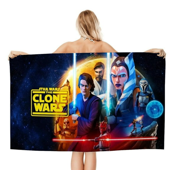 Beach Towel for The Clone Wars Ahsoka Kids Boys Girs Gifts Quick Dry Pool Towels Sand Free Beach Blanket for Travel Camping Vacation Microfiber 30×60 inch