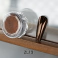 thumbnail image 1 of HOARBOEG Maillard Style Coffee Brown Mirror Glitter Effect Chromes Pigment Powder Manicure Tips With Sponge Applicators Clearance Sale, 1 of 2
