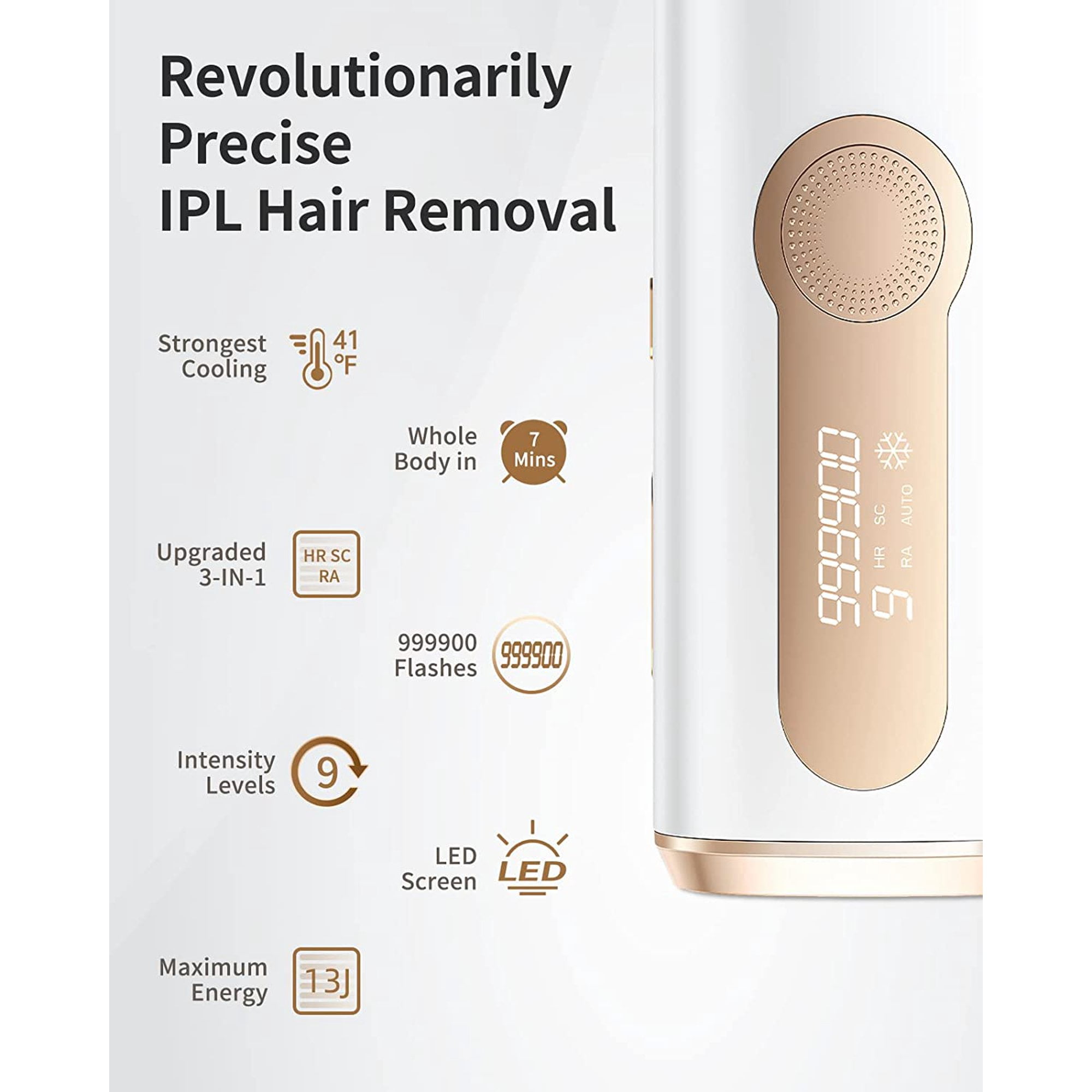 IPL Laser Hair Removal with Ice Cooling Care Function for Women