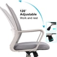 thumbnail image 5 of Yangming Office Chairs with Lumbar Support, 250 lb. Capacity, Grey, 5 of 7