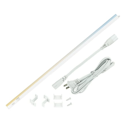 

Sunlite LED Linkable Under Cabinet Light Fixture Adjustable Color 30K/40K/50K 12 Watts 1200 Lumens Kitchens Bathrooms Offices Workbenches ETL Listed 34 inch CCT