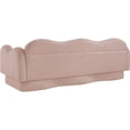 thumbnail image 5 of Bowery Hill Contemporary Soft Pink Teddy Durable Fabric Sofa, 5 of 17