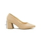thumbnail image 3 of Zapatilla Cerrada Tacon Ancho Oficina Formal Color Beige beige 22.5, 3 of 7