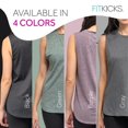 thumbnail image 6 of FITKICKS Live Well Active Lifestyle Tank Top Relaxed-Fit Workout Top, Green Large (Women's), 6 of 8