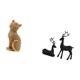 thumbnail image 5 of Figura Decorativa De Resina Con Forma De Gato O Ciervo, Ideal Para Decorar Salas De Estar, Dormitorios, Entradas, Estanterías, Estudios, Mesas, Balcones O Como Regalo., 5 of 8
