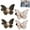 4 PCS C, variant on Detachable Butterfly Clips, Detachable Butterfly Jean Buttons Pant Waist Tightener for Loose Jeans, Adjustable Waist Buckle Sets No Sew and No Tools Decorative Waist Buckles, Jean Buttons Pins
