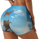 thumbnail image 1 of Fotbe Elephant Giraffe Shorts Sin Costuras – Shorts Deportivos de Cintura Alta para Mujer, Elásticos para Gimnasio, Yoga, Running o Ciclismo-Small, 1 of 8