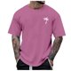 thumbnail image 1 of Playeras Algodon Para Hombre Y Mujer, Camisetas Casuales De Verano Para Niños Y Niñas, Camiseta Deportiva De Manga Corta De Color Sólido Con Abertura, 1 of 4