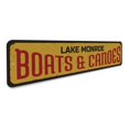 thumbnail image 3 of Boats & Canoes Novelty Sign, Metal Wall Decor - 4x18 inches, 3 of 4