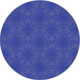 thumbnail image 1 of Ahgly Company Indoor Square Patterned Cobalt Blue Area Rugs, 3' Square, 1 of 6