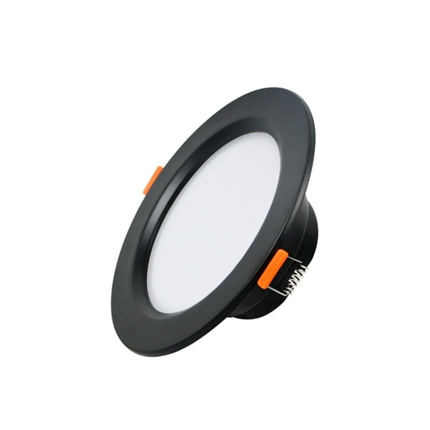 Matsuzay Luz empotrada de montaje empotrado para baño, fácil de instalar, luz de techo LED fina redonda de aluminio con ahorro de energía Iluminación y accesorios luz cálida 3000k
