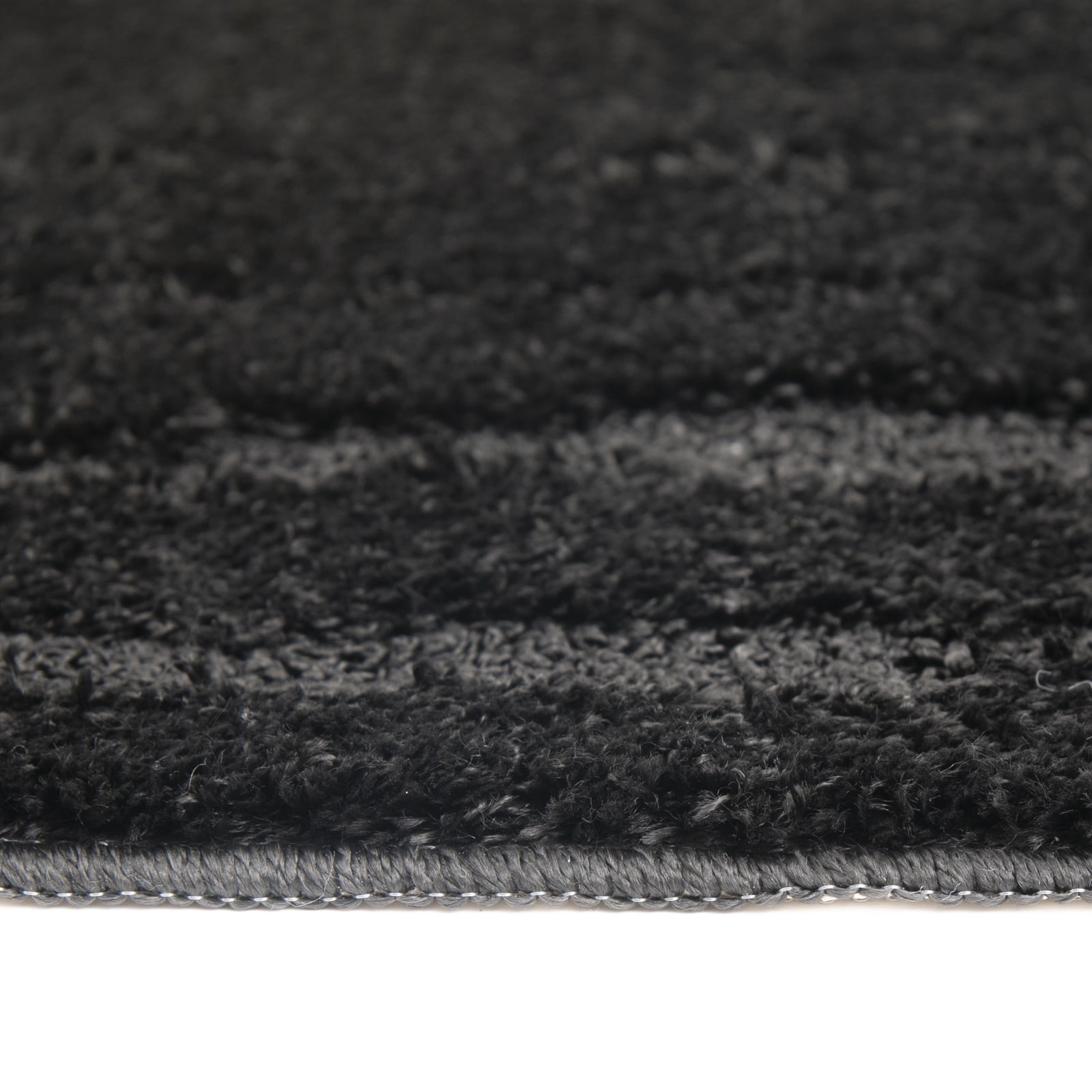 Athen Ripley Black 26"x45" Washable area rug