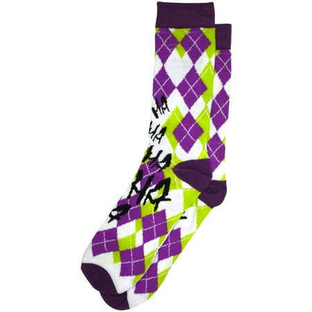 Soft Cotton Argyle Socks - The Joker Argyle Crew Socks