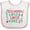 White and Pink, variant on Inktastic Grammy and Papa Love Me Girls Baby Bib