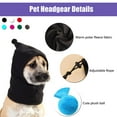 thumbnail image 3 of Dog Winter Hat, Winter Hats for Dogs, Neck Ear Warmer Pullover Hood Warm Scarf, Dog Ear Muffs Noise Protection, Plush Flannel Dog Caps Pet Ears Cover for Small Medium Dogs Grey L, 3 of 7