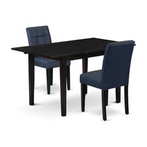 East West Furniture 3 Piece Kitchen Table Set
